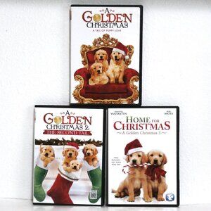 A GOLDEN CHRISTMAS 1, 2, & 3 DVD Set, A Tale of Puppy Love, The Second Tale &